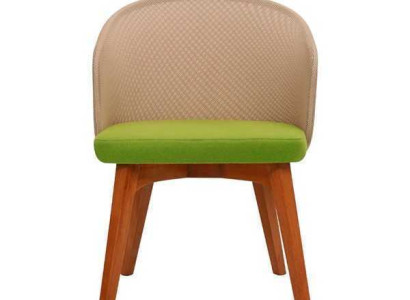 Two-tone dining room chair modern design luxury wooden chair single seater